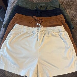 Lou & Grey Cream and Brown Casual Shorts